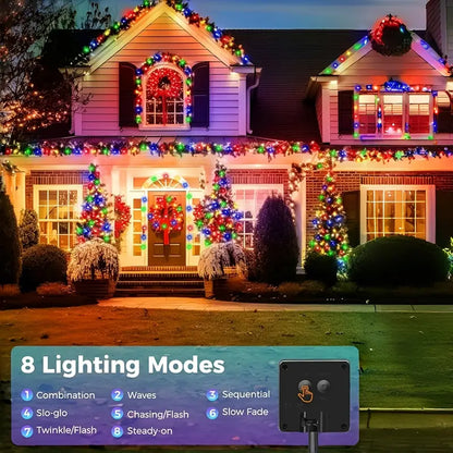 COMBO NAVIDEÑO🎄: LUCES CON PANEL SOLAR + PROYECTOR